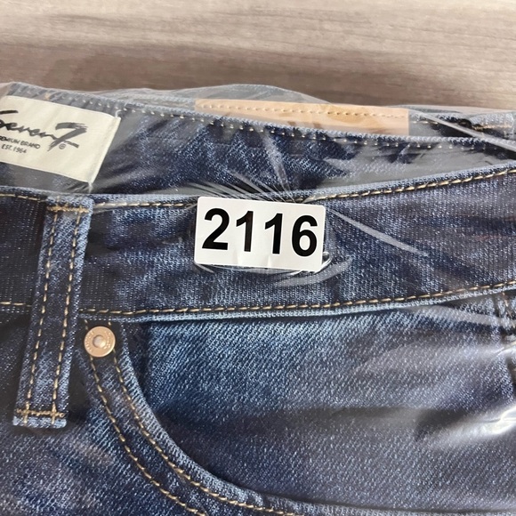 Seven7 Straight Leg Denim Jeans Womens 6 Stretch Blue Cute Pants 2116 - Picture 9 of 9